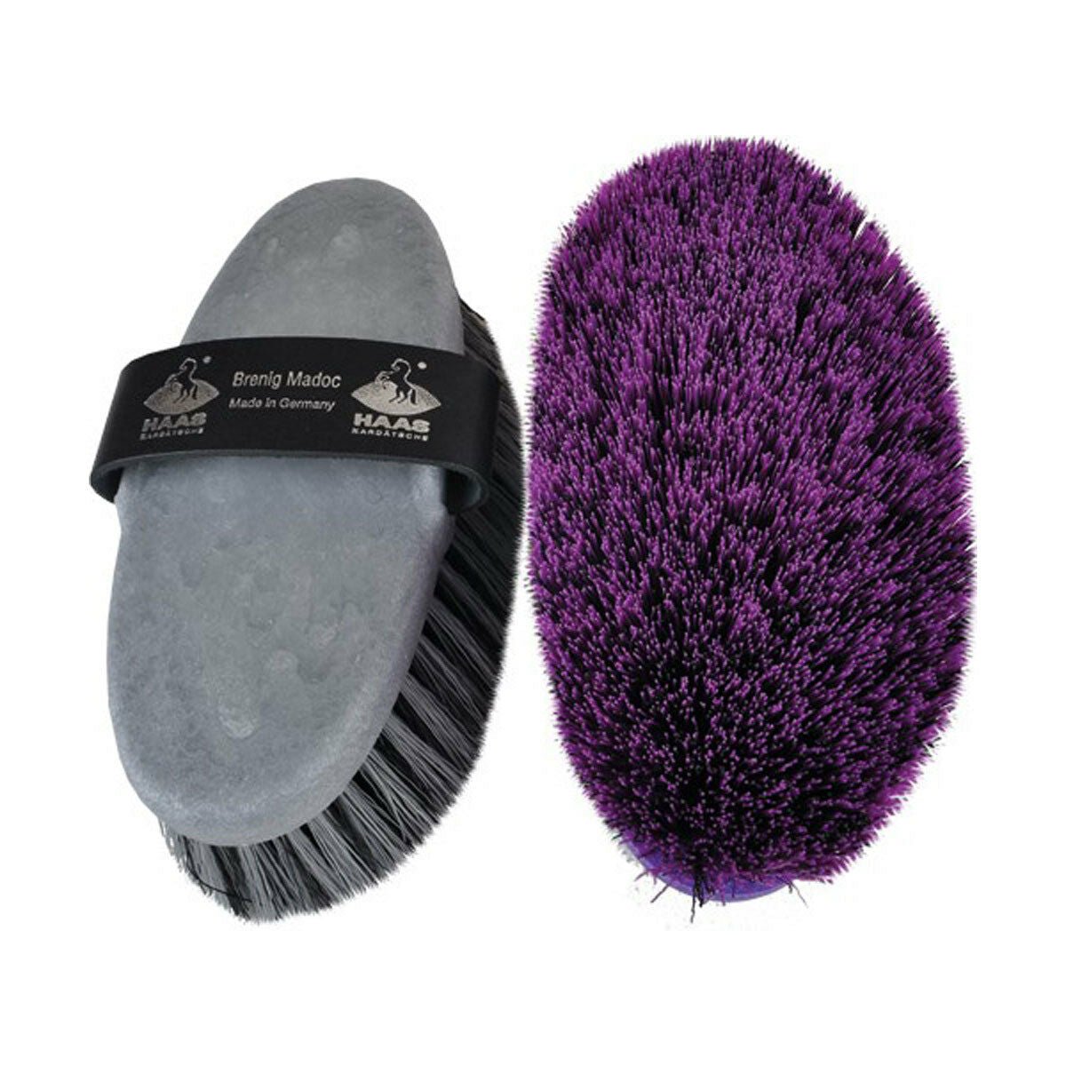 HAAS Brenig Madoc Versatile Soft Sturdy Long Bristle Grooming Brush - Horse Cleaning Masters Of Shampoos ™