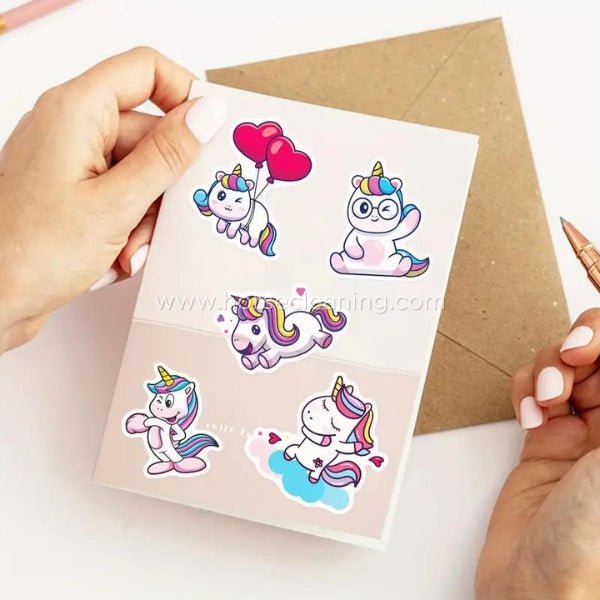 50x Unicorn Vinyl Stickers - Horse Cleaning Masters Of Shampoos ™