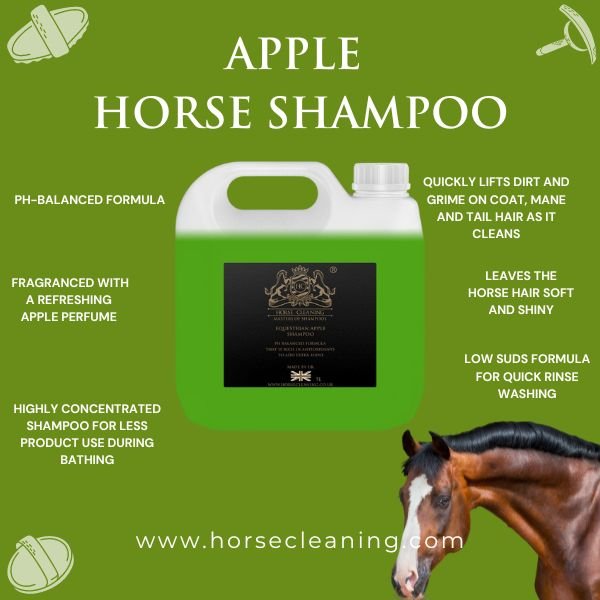 Apple Horse Shampoo 5L Container - Horse Cleaning Masters Of Shampoos ™