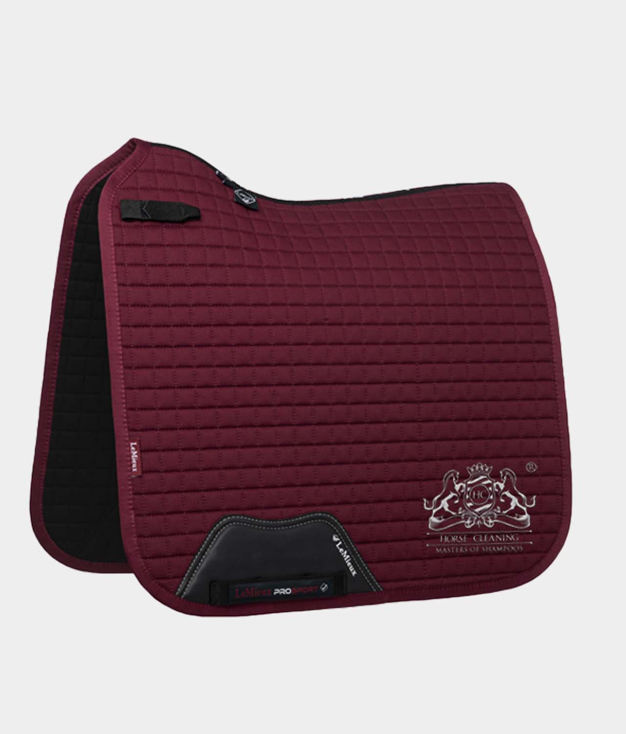 Horse Cleaning ProSport Burgundy Cotton Dressage Square Saddle Pad - Horse Cleaning Masters Of Shampoos ™
