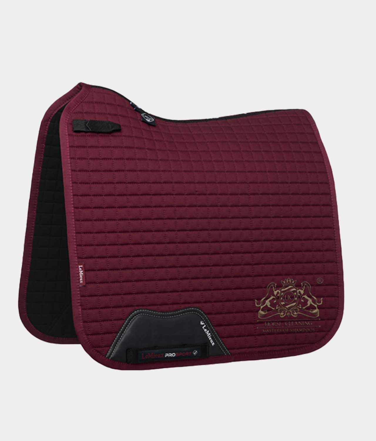 Horse Cleaning ProSport Burgundy Cotton Dressage Square Saddle Pad - Horse Cleaning Masters Of Shampoos ™