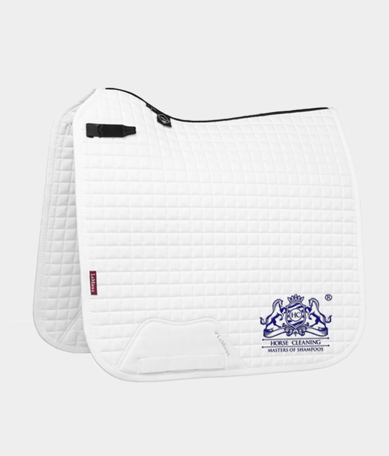Horse Cleaning ProSport White Cotton Dressage Square Saddle Pad - Horse Cleaning Masters Of Shampoos ™