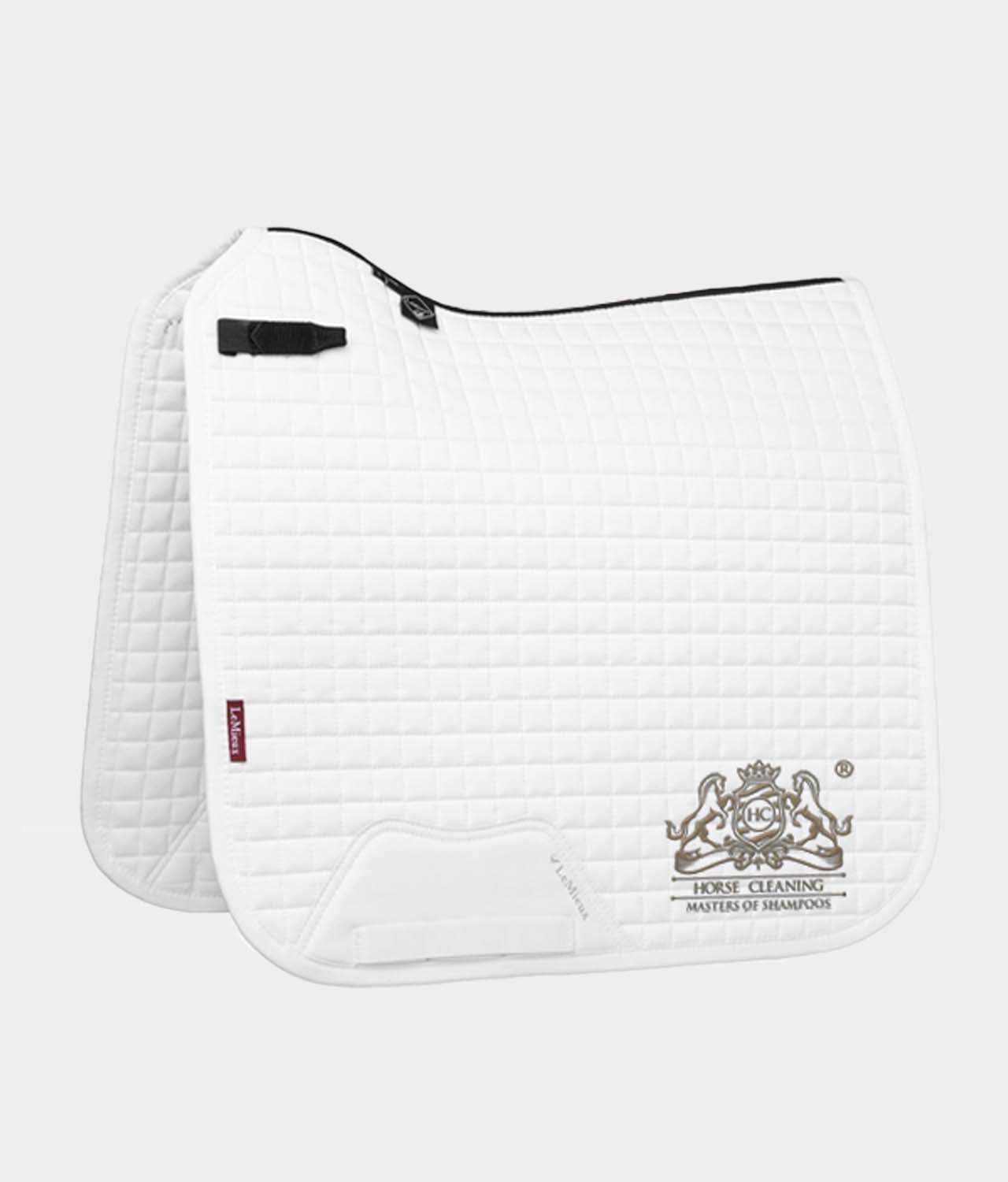 Horse Cleaning ProSport White Cotton Dressage Square Saddle Pad - Horse Cleaning Masters Of Shampoos ™