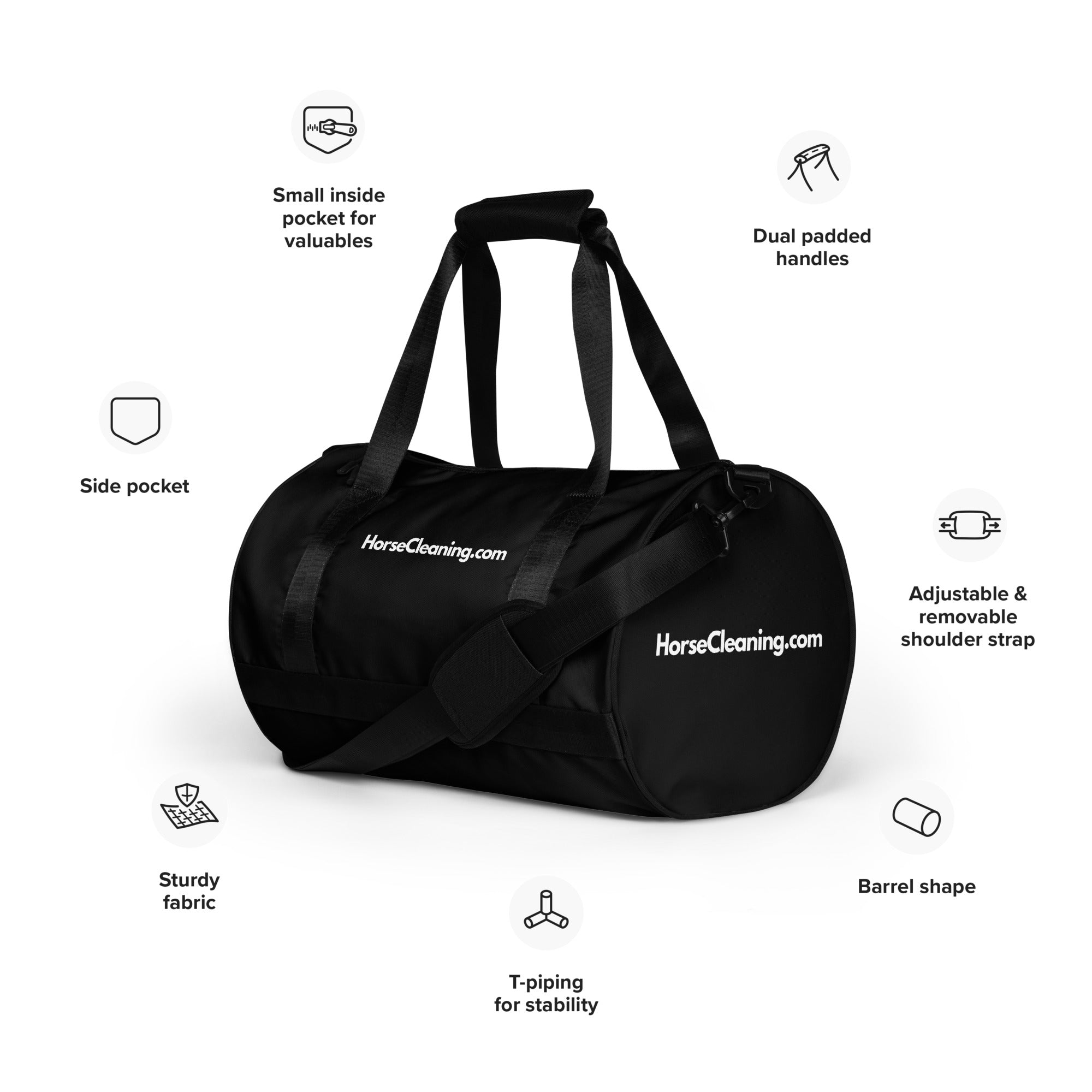 HorseCleaning.com Print Gym Bag - Horse Cleaning Masters Of Shampoos ™