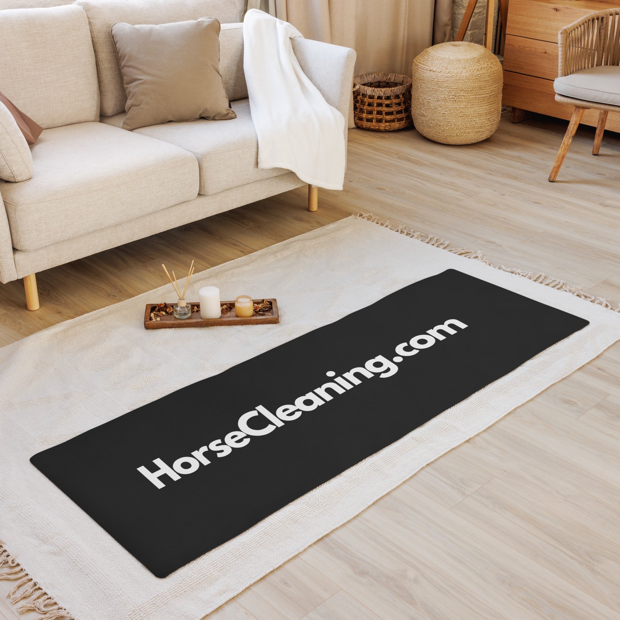 HorseCleaning.com Yoga Mat - Horse Cleaning Masters Of Shampoos ™