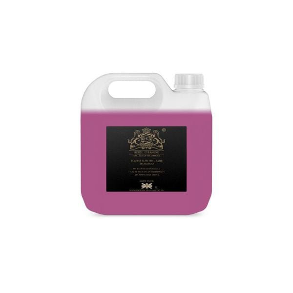 Rhubarb Horse Shampoo 5L Container - Horse Cleaning Masters Of Shampoos ™
