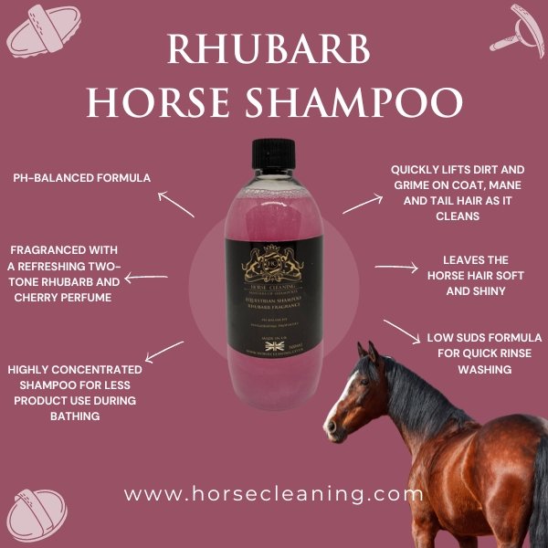 Rhubarb Horse Shampoo - Horse Cleaning Masters Of Shampoos ™
